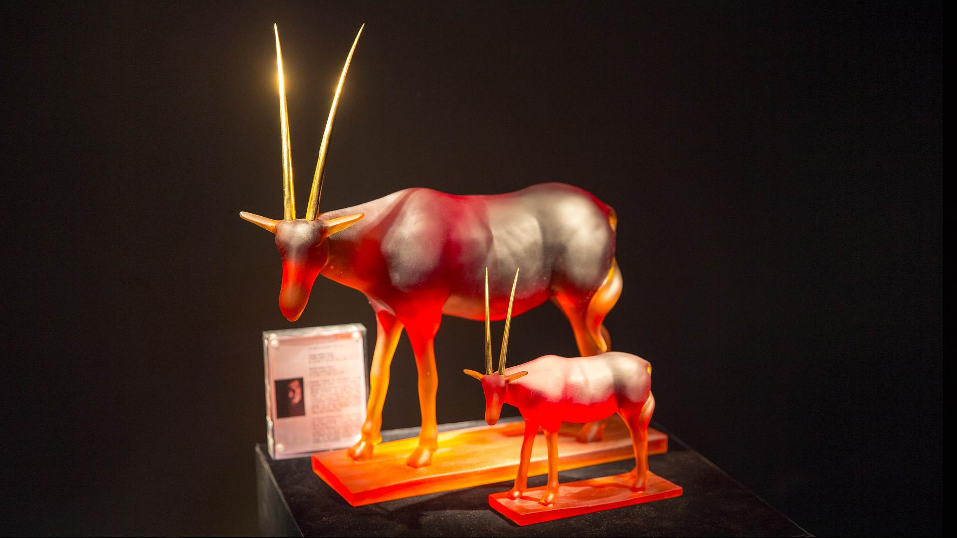 Oryx, création en cristal